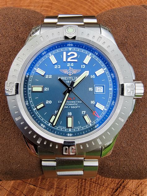 breitling colt automatic 44mm blue.